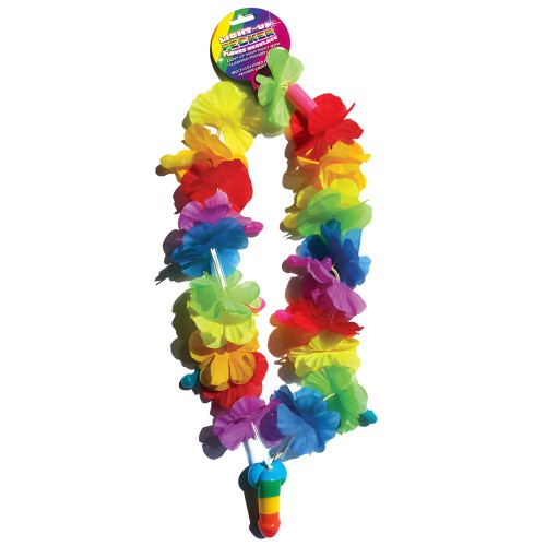 Collar Pecker Arcoíris con Luz Intermitente