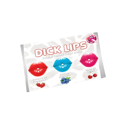 Anillos de Goma Edibles Dicklips - Sabores Asst.