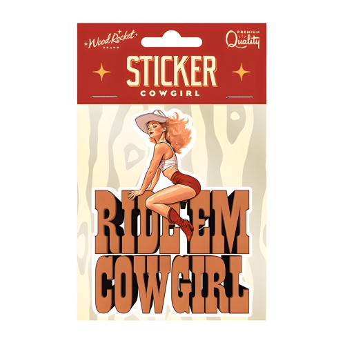 Pegatina Ride Em Cowgirl