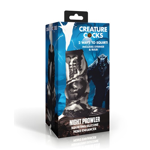 Creature Cocks Night Prowler Aumentador de Pene de Silicona - Plateado
