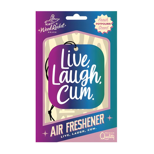 Wood Rocket Live Laugh Cum Air Freshener - Potpourri