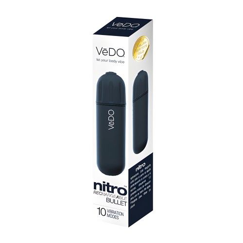 VeDO Nitro Vibrador Bullet Recargable - Negro