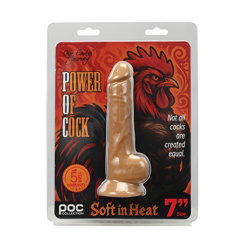 Dildo Power of Cock 7" - Marfil