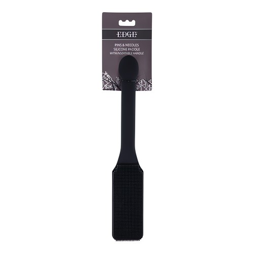 Edge Pins & Needles Paddle de Silicona - Negro - Herramienta BDSM