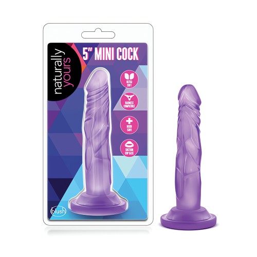 Blush Naturally Yours 5" Mini Pene - Púrpura