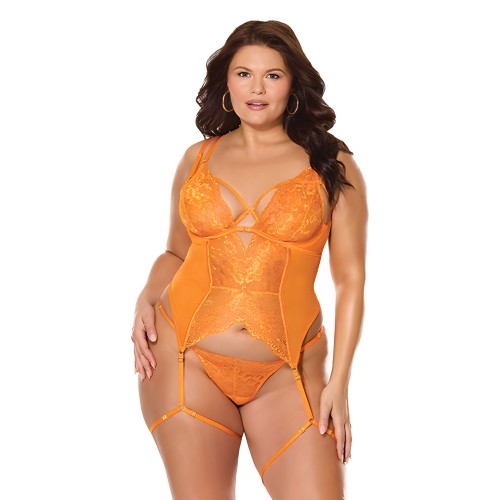 Mango Obsession Bustier con Tanga - Naranja QN