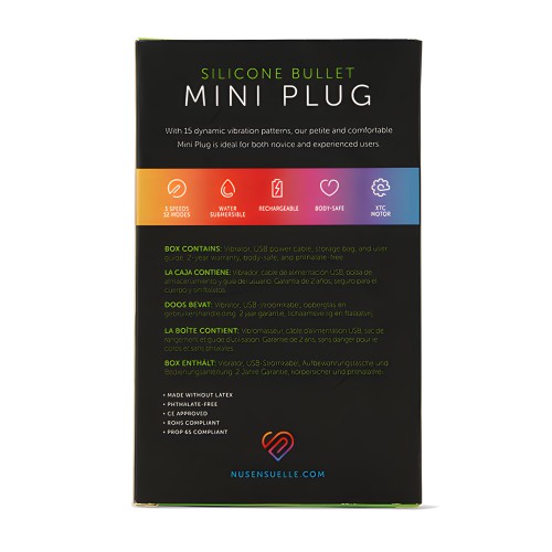 Nu Sensuelle Mini Butt Plug - Black