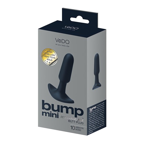 VeDO Bump Mini Rechargeable Anal Plug - Black