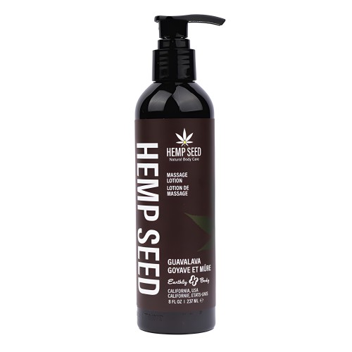 Earthly Body Hemp Seed Massage Lotion - Guavalava