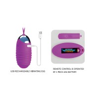 Pretty Love Jessica 12 Functions Egg Vibrator - Fuchsia