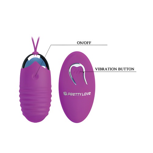 Pretty Love Jessica 12 Functions Egg Vibrator - Fuchsia