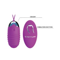 Pretty Love Jessica 12 Functions Egg Vibrator - Fuchsia