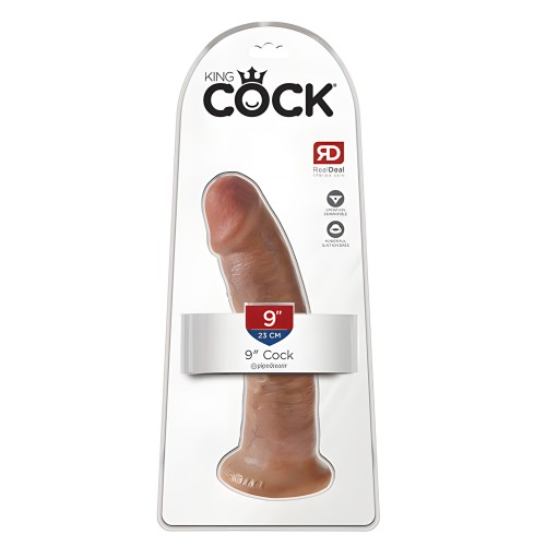 King Cock Pene 9" - Marrón