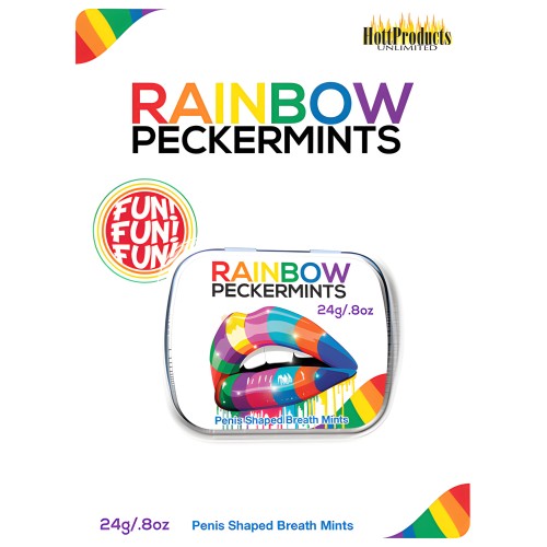 Rainbow Pecker Shape Candies - Fun Edible Treats