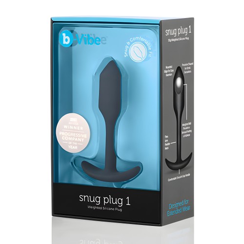 b-Vibe Weighted Snug Plug 1 - 55 g Black
