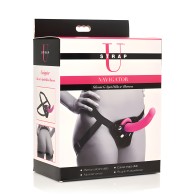 Strap U Navigator Silicone G Spot Dildo w/Harness