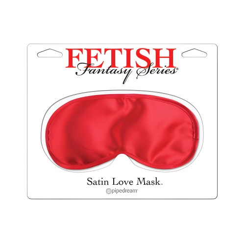 Máscara de Amor de Satén Fetish Fantasy - Rojo