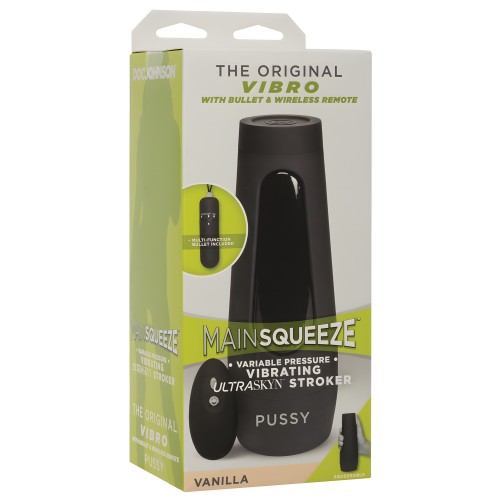 Main Squeeze Original Vibro Pussy - Vanilla