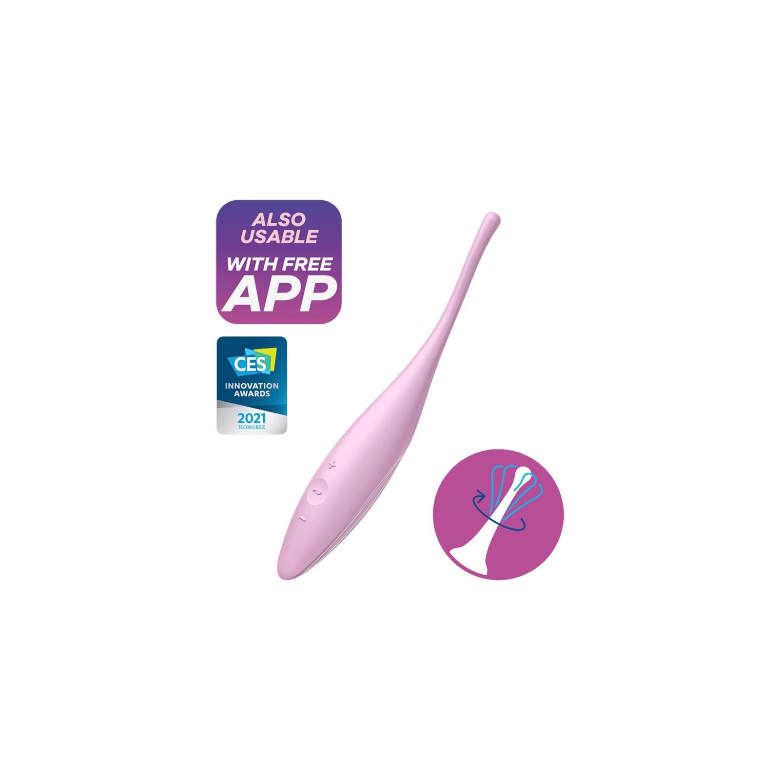Satisfyer Twirling Joy Clitoral Stimulator with App Control Satisfyer Twirling Joy Clitoral Stimulator with App Control
