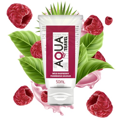 Aqua Travel Wild Raspberry Flavored Lubricant