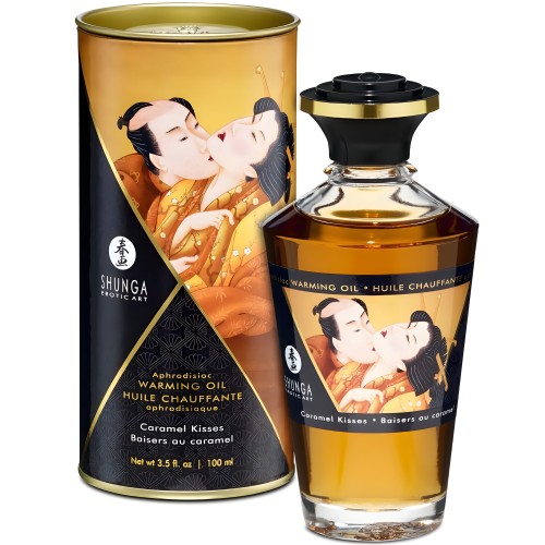 Shunga Aceite Masaje Efecto Calor Sabor Caramelo 100 Ml
