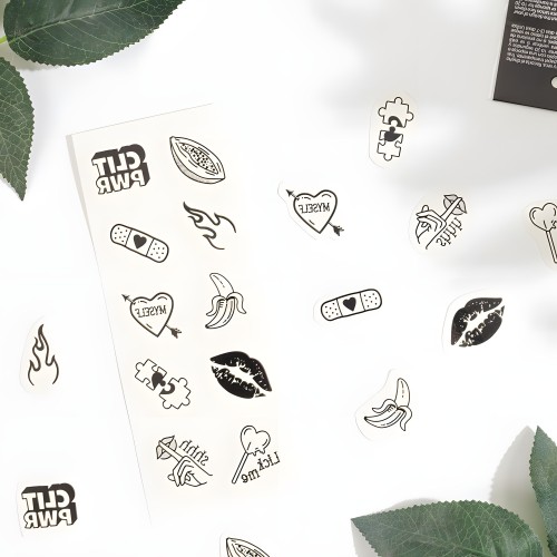 Set De 10 Tattoos Temporales Candy Collection