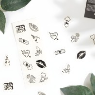 Set De 10 Tattoos Temporales Candy Collection