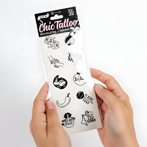 Secret Play - Set De 10 Tattoos Temporales Spicy Collection
