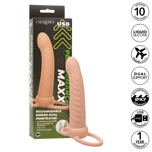 Maxx Doble Penetrador Acanalado - Placer Intenso