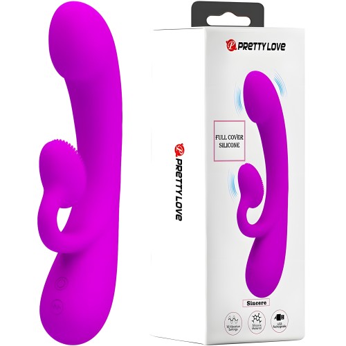 - Sincere Vibrador Y Succionador De Clitoris Silicona Morado