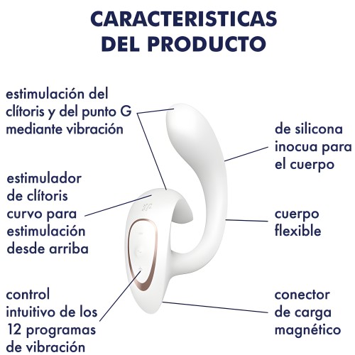 Satisfyer G For Goddess 1 Rabbit Vibrator White