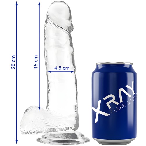 - Clear Dildo Realista Transparente 20 Cm