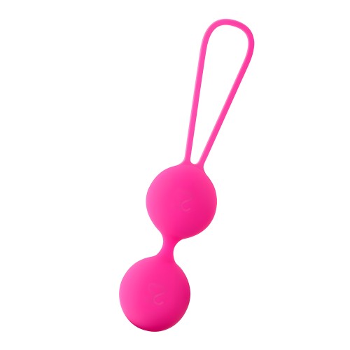 Moressa Osian Two Pelvic Floor Training Balls 101g Premium Silicone Pink