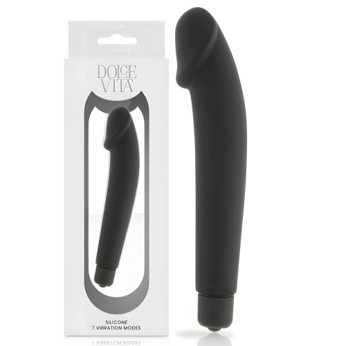 - Realistic Vibrador Silicona Negro