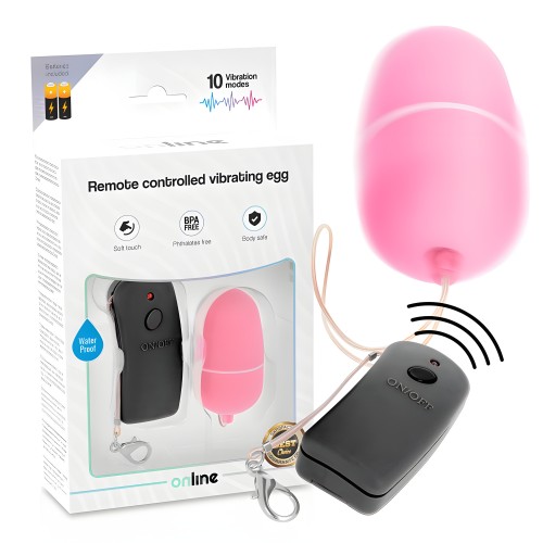 Remote Control Vibrating Egg Pink from ONLINE