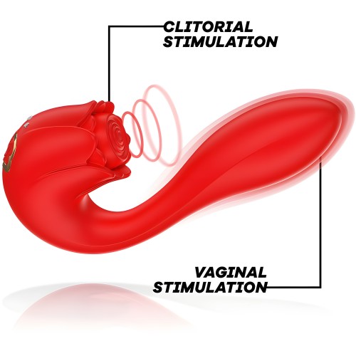 Mia Selena Vibrating & Tapping Stimulator Red