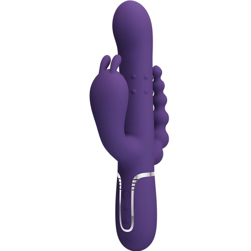 Pretty Love Cammy Triple Vibrator - 4 in 1 Purple
