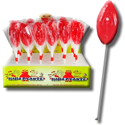 Diablo Goloso Lip Shaped Gummy Lollipop