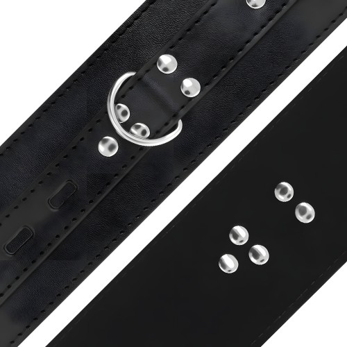 Darkness - Esposas Leather Negro