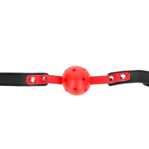Kink Hollow Ball Gag 4 cm Red