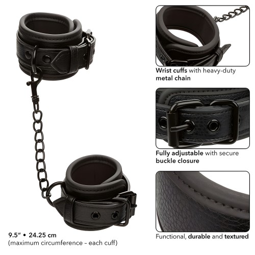 Calexotics - Nocturnal Adjustable Leather Handcuffs