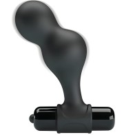 Plug Anal Vibrador De Silicona Negro Con 10 Funciones