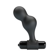 Plug Anal Vibrador De Silicona Negro Con 10 Funciones