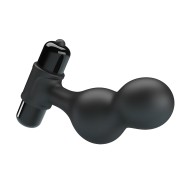 Plug Anal Vibrador De Silicona Negro Con 10 Funciones