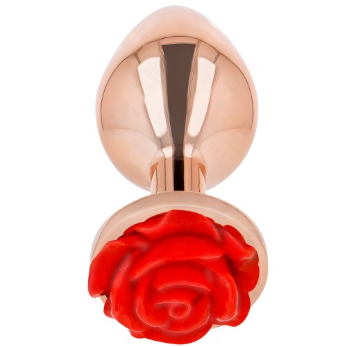 Kink - Plug Anal Oro Rosado BDSM Rosa Roja L