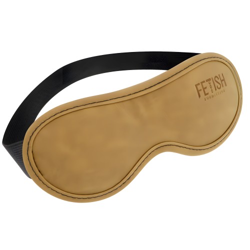 Fetish Submissive Origen - Antifaz Cuero Vegano Con Forro De Neopreno