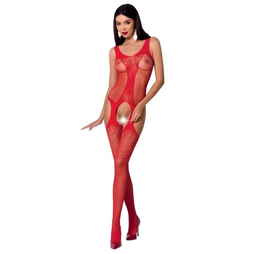Passion Woman Bs072 Bodystocking Rojo