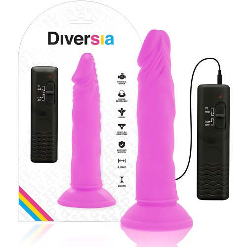 - Dildo Flexible Con Vibracion Lila 23 Cm