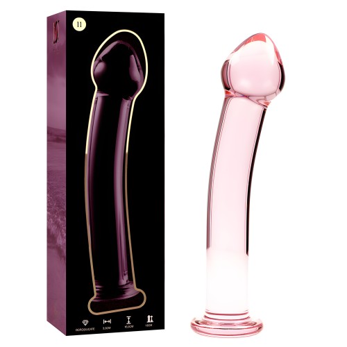 Dildo Cristal Rosa Serie Nebula - Elegante y Placentero