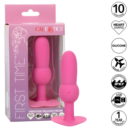 Calexotics First Time Plug Anal Con Cuencas 10 Vibraciones Rosa